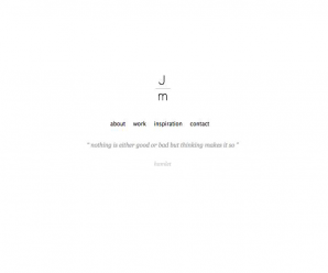 screenshot of justin marcus design