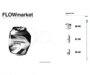 screenshot of FLOWmarket
