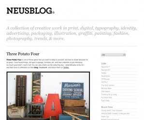 screenshot of Neusblog