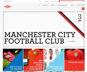 screenshot of Umbro