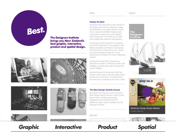 Screenshot of the site