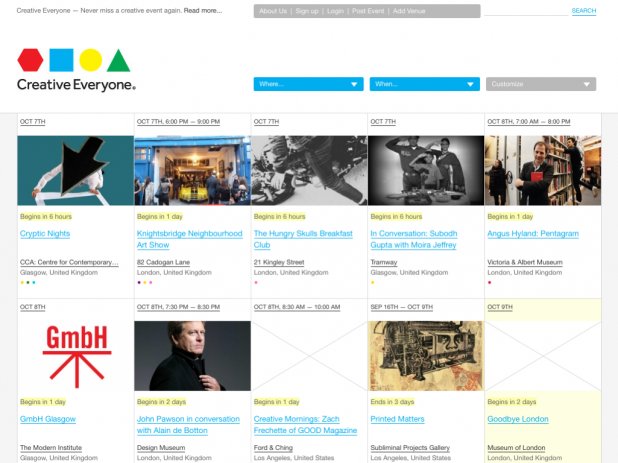 Screenshot of the site