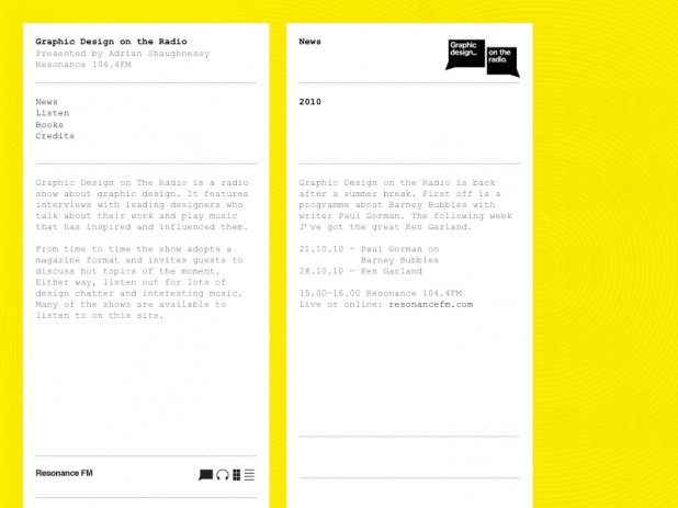 Screenshot of the site