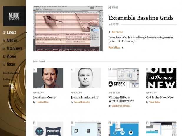 Screenshot of the site