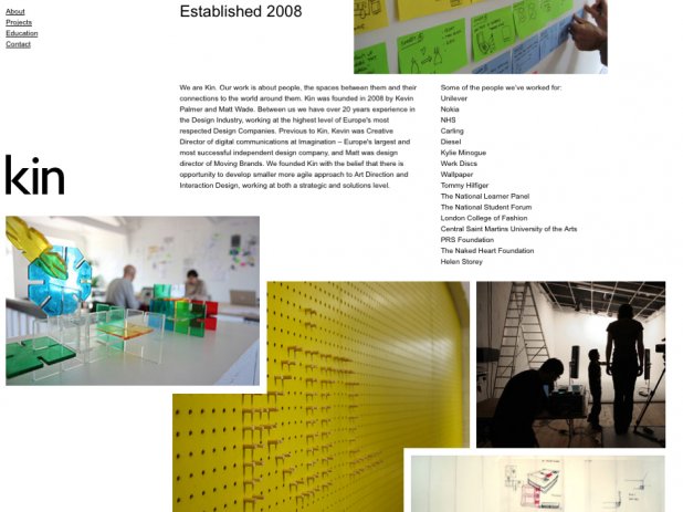 Screenshot of the site