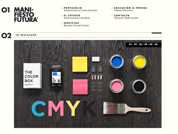 Screenshot of the site