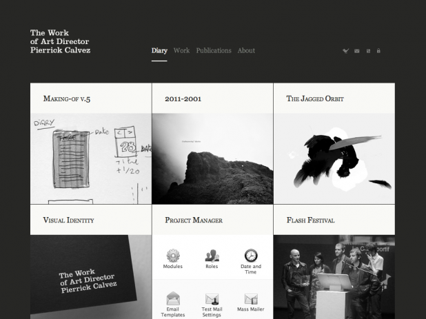 Screenshot of the site